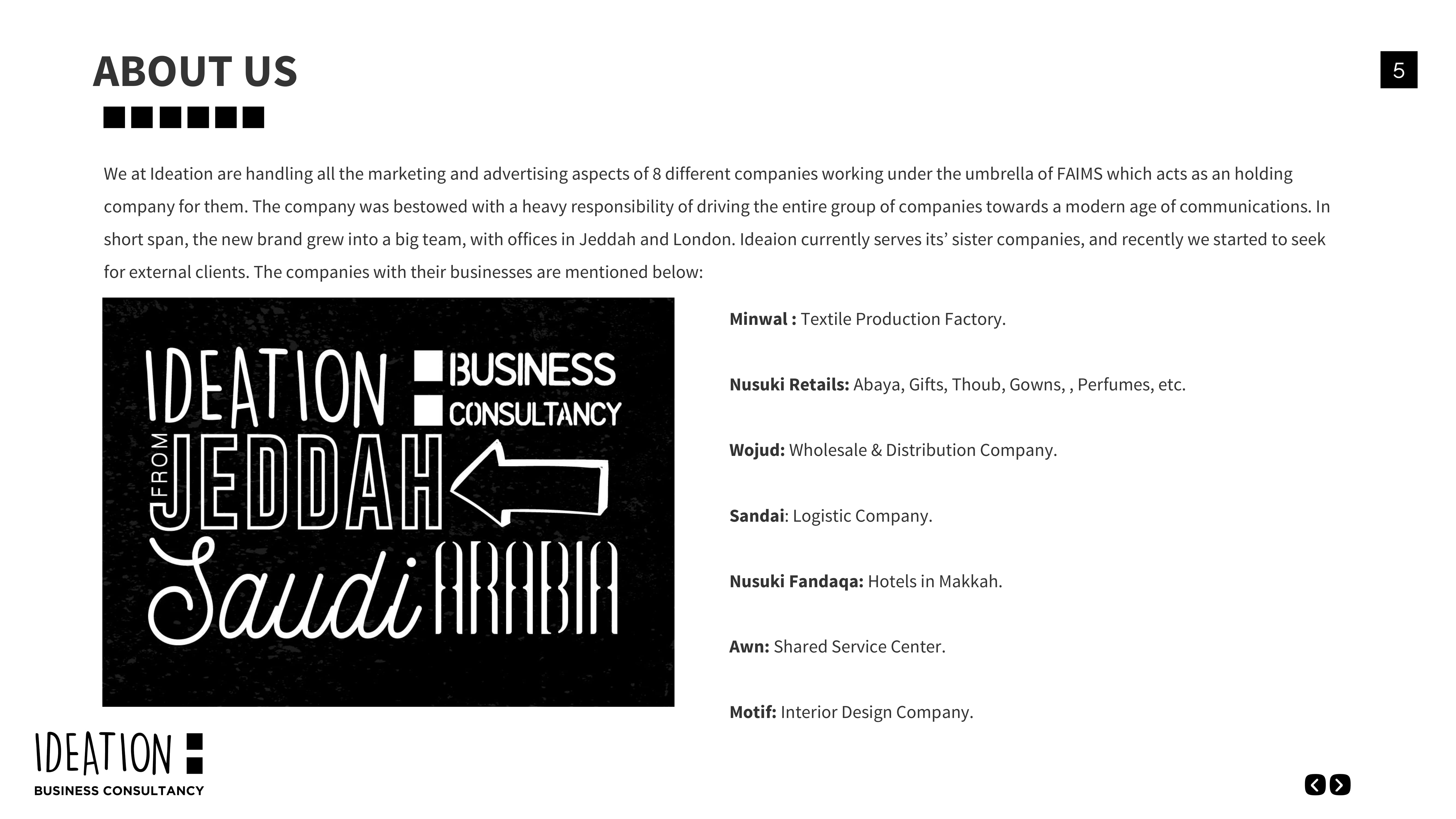 Company Profile Page 1